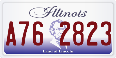 IL license plate A762823