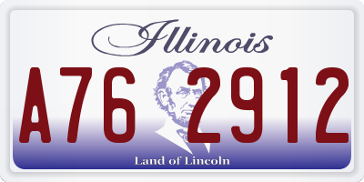 IL license plate A762912