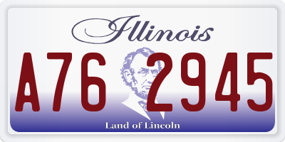 IL license plate A762945