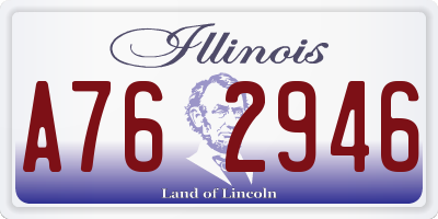 IL license plate A762946