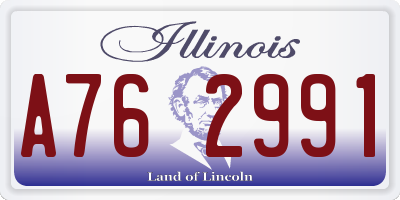 IL license plate A762991