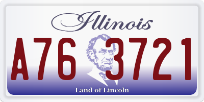 IL license plate A763721