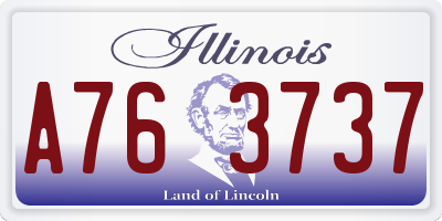 IL license plate A763737