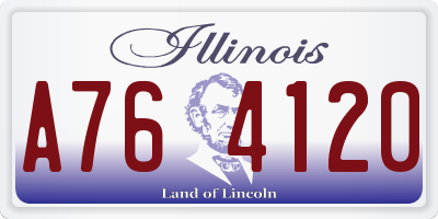 IL license plate A764120
