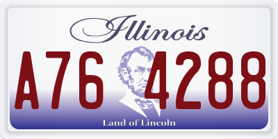 IL license plate A764288
