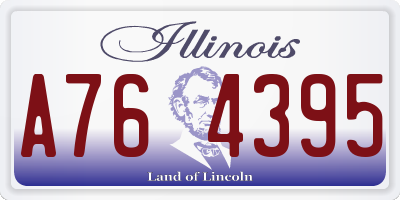 IL license plate A764395