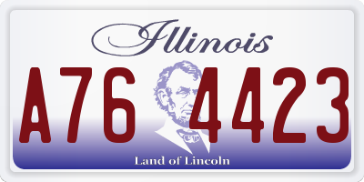 IL license plate A764423