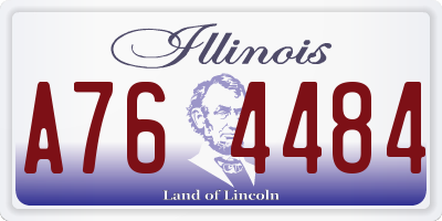 IL license plate A764484