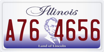 IL license plate A764656
