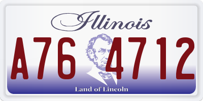 IL license plate A764712