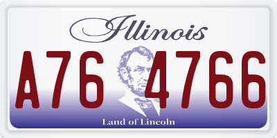 IL license plate A764766