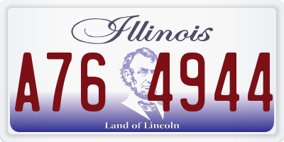 IL license plate A764944