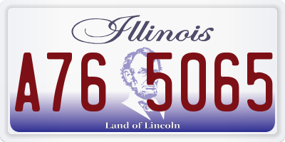 IL license plate A765065