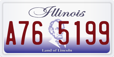 IL license plate A765199