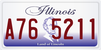 IL license plate A765211