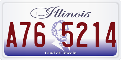 IL license plate A765214
