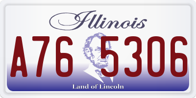 IL license plate A765306