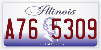 IL license plate A765309