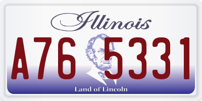 IL license plate A765331