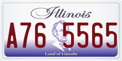IL license plate A765565