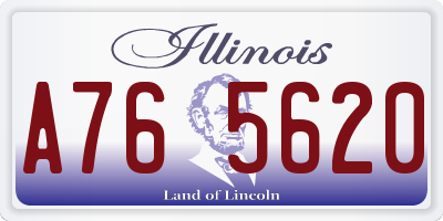IL license plate A765620