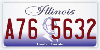 IL license plate A765632