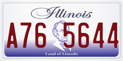 IL license plate A765644