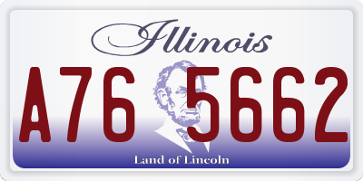 IL license plate A765662
