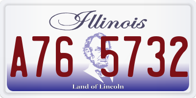 IL license plate A765732
