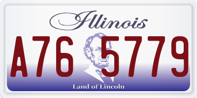 IL license plate A765779