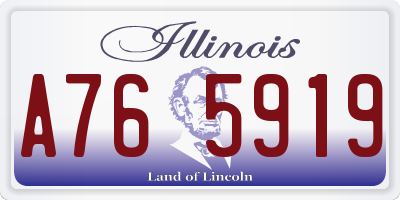 IL license plate A765919