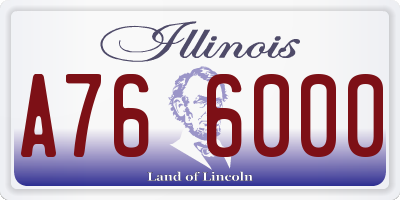 IL license plate A766000