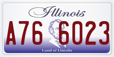 IL license plate A766023