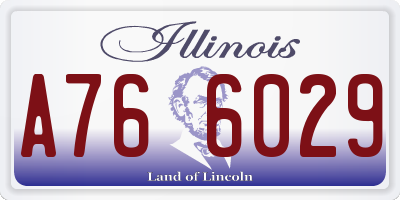 IL license plate A766029