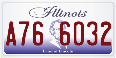 IL license plate A766032