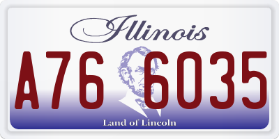 IL license plate A766035