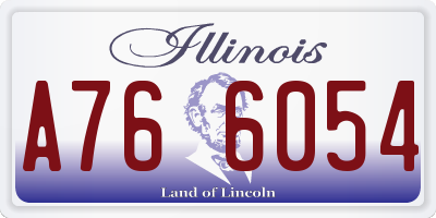 IL license plate A766054