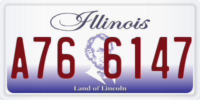 IL license plate A766147