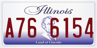 IL license plate A766154
