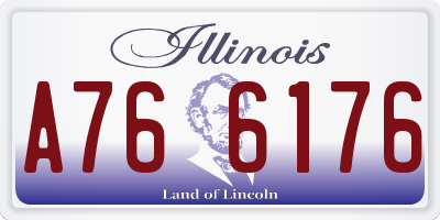 IL license plate A766176