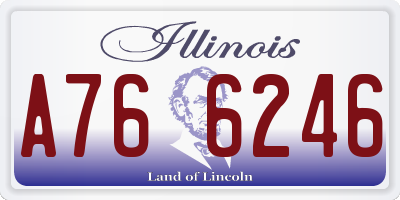 IL license plate A766246
