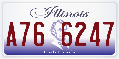 IL license plate A766247