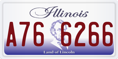 IL license plate A766266