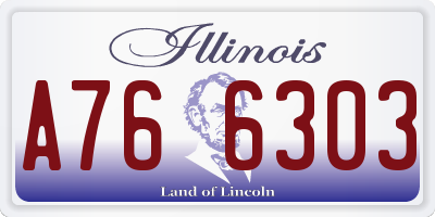 IL license plate A766303