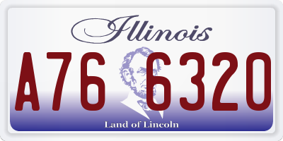 IL license plate A766320