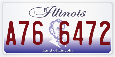 IL license plate A766472