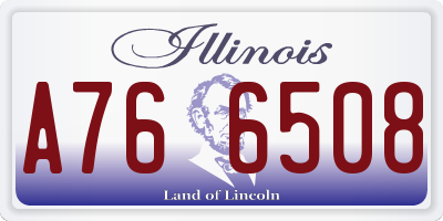 IL license plate A766508