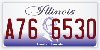 IL license plate A766530