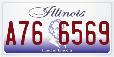 IL license plate A766569