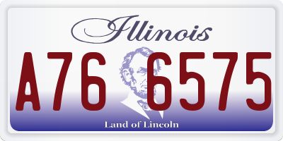 IL license plate A766575